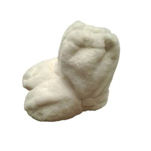 Zapatillas Warmie Mashmallo de vellón suave aptas para microondas blancas suaves talla 5-6 nuevas sin etiquetas - Imagen 1 de 3