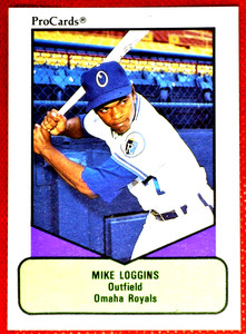 1990 ProCards AAA Future Stars #611 Mike Loggins (Omaha Royals) ... S00178