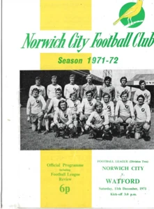 NORWICH CITY V WATFORD 11/12/1971 DIVSION 2 (18) - Picture 1 of 1
