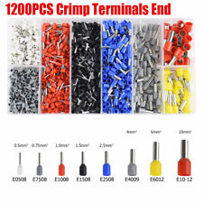 1200Pcs Terminal Wire Connectors Assorted Electrical Set Insulated Crimp Kit
