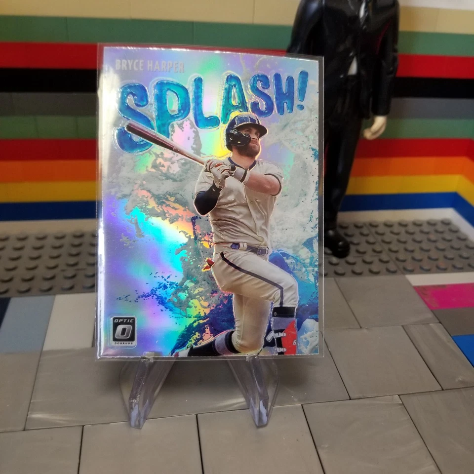 2022 Donruss Optic Holo Prizm #SP-7 Bryce Harper Splash - Phillies - Image 1 of 2