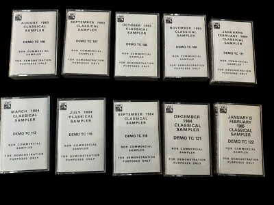 10 x EMI Classical Sampler Cassette Tapes - DEMO - 1983 To 1985 - Image 1 of 4