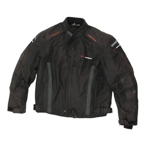 Chaqueta de motocicleta Befast forrada con edredón de poliéster negra para hombre | Acolchada de motociclista vintage - Imagen 1 de 4
