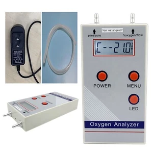 O2 Oxygen Concentration Purity Flow Pressure Tester Meter Detector Analyzer - Picture 1 of 9