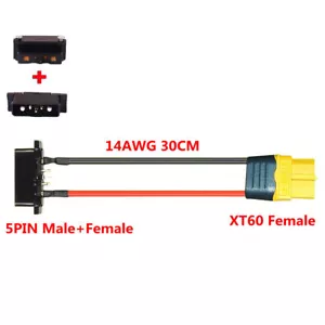 E-bike Battery Discharge Connector 4/5 Pins Male Female for Hailong Battery Case - Picture 1 of 14