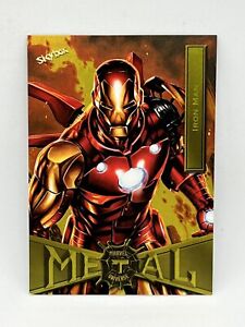 2021 Skybox Marvel Metal Universe Spider-Man Iron Man #36 Light FX Yellow SP!!