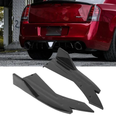 Kit de carrocería difusor divisor lateral parachoques trasero 2 piezas para Chrysler 300 2000-2023 Foto 1 de 4