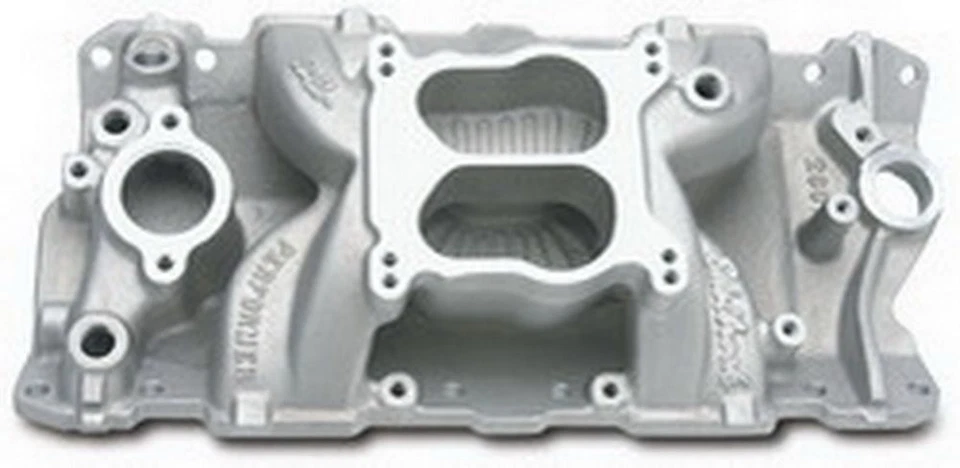 Colector de admisión de espacio de aire Edelbrock Performer para Chevy SBC de bloque pequeño 1955-1986 Foto 1 de 1