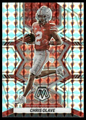 2023 Panini Mosaic Draft Picks #71 Chris Olave Silver Mosaic - Image 1 of 2