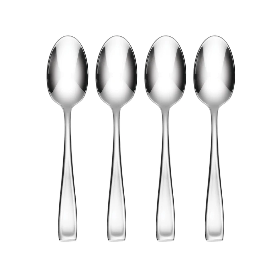Set of 4 ONEIDA Moda Dinner Spoons 18/10 Stainless Steel Dishwasher Safe