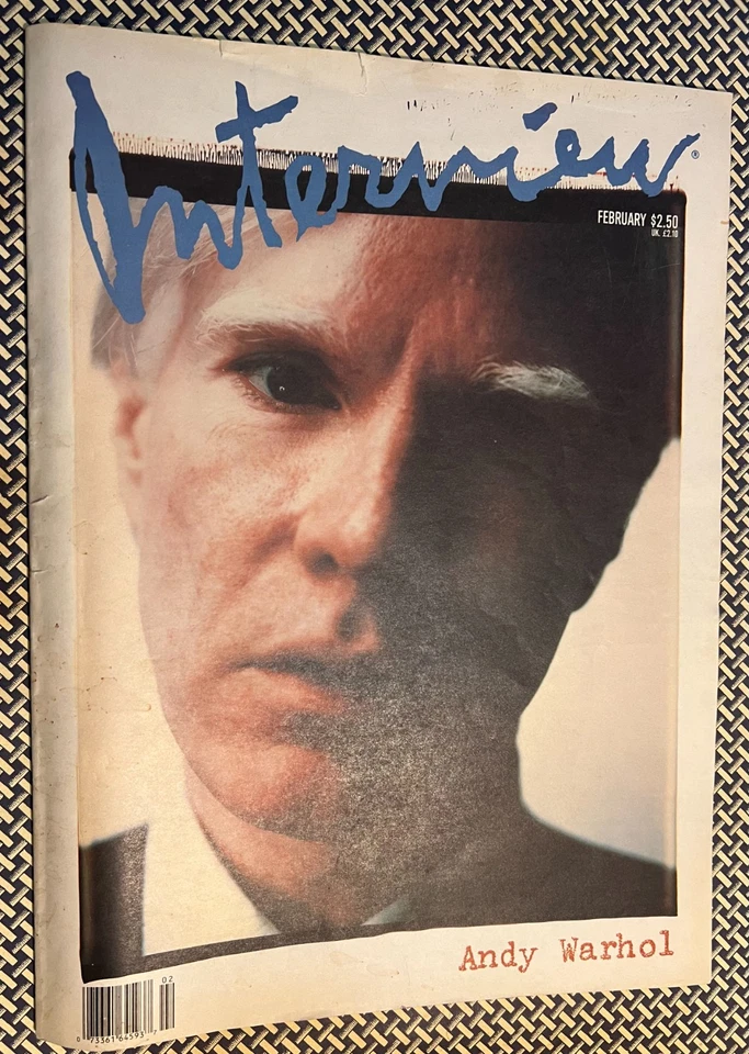 Vintage 1989 INTERVIEW Magazine, ANDY WARHOL, PAUL MORRISSEY, Yoko Ono, Costello - Image 1 of 1
