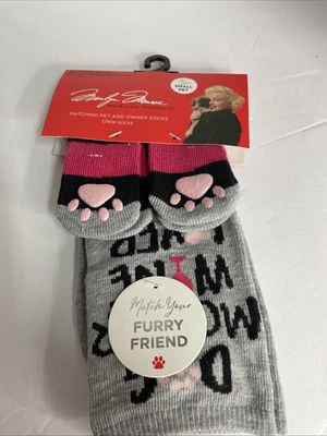 Calcetines Marilyn Monroe a juego para mascotas y dueños, perro pequeño, vino gris, rosa y negro ❤️ Foto 1 de 4