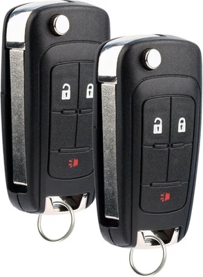 2 For 2010 2011 2012 2013 2014 2015 2016 2017 Chevrolet Equinox Flip Key Remote - Image 1 of 2