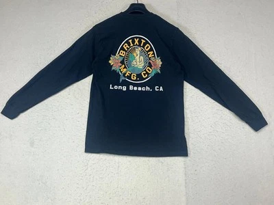 Camisa Brixton Para Hombre Talla Pequeña Negra Manga Larga Exterior Ajuste Estándar Informal  Foto 1 de 4