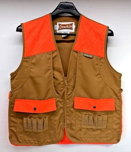 GAMEHIDE 3CV  Men's Medium  Blaze Orange / Brown Bird Hunting Shooting Vest - Picture 1 of 11