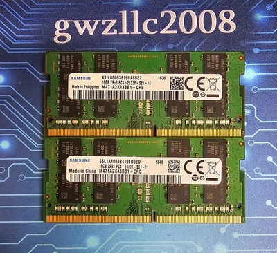32GB (2x16GB) PC4-19200 DDR4-2400MHz 2Rx8 Non-ECC Samsung M471A2K43BB1-CRC #A23 - Image 1 of 2