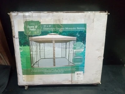 Universal 10x10 Universal Gazebo Mosquito Net Mesh Netting Screen Walls - Image 1 of 4
