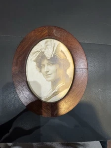 Vintage handgefertigter Holz Bilderrahmen - Bild 1 von 11