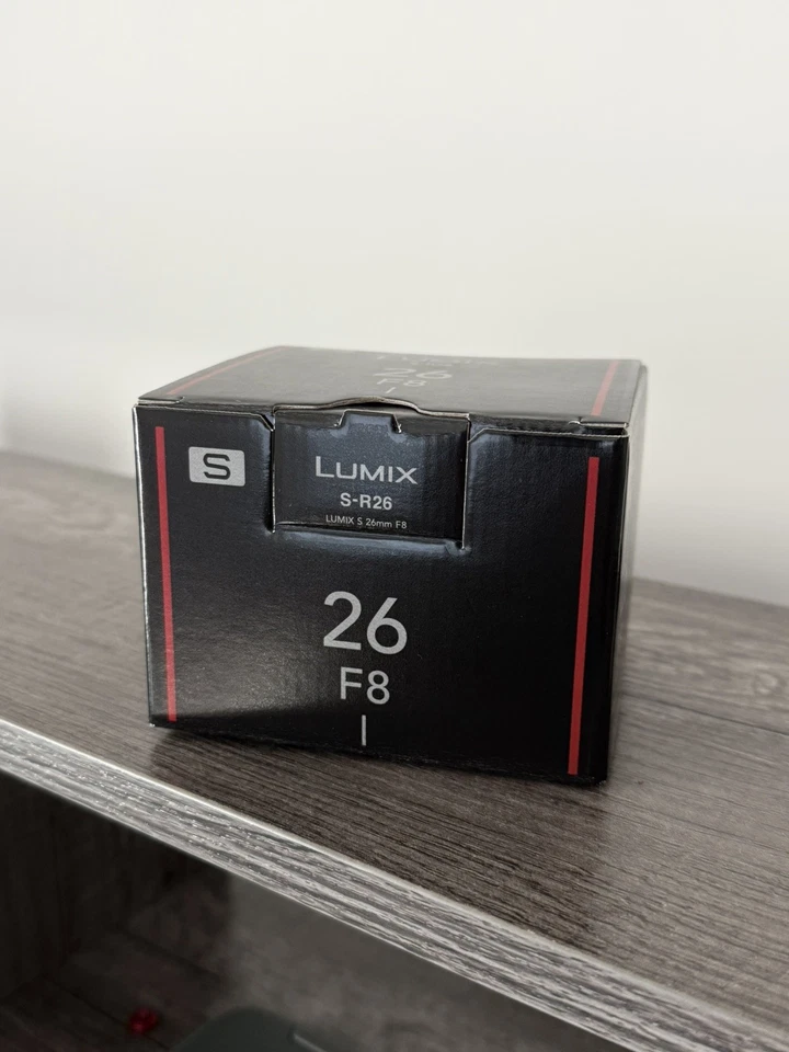 Brand New Panasonic Lumix S 26mm F8 Full Frame L Mount Lens for S Series Cameras - Image 1 of 1
