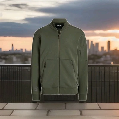 Chaqueta Bomber Ralph Lauren Hombre XL RLX Tejido Técnico Rendimiento Resistente al Agua Foto 1 de 4