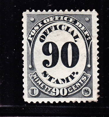 US O56 90c Post Office Department Official Unused VF-XF OG H SCV $220 - Image 1 of 2