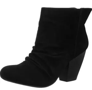 Sugar Damen Stiefel Größe 10 schwarz Stoff obere Tula Stiefeletten Slipper - Bild 1 von 4