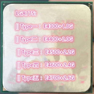 Intel Core2 DUO E4300 E4400 E4500 E4600 E4700 LGA 775 Desktop CPU - Image 1 of 4