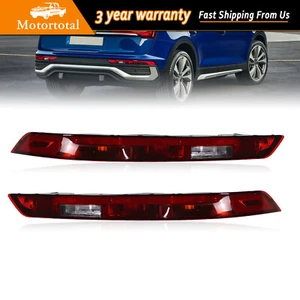 PAIR FOR AUDI Q5 2018 2019 - 2021 REAR BUMPER LOWER TAIL LIGHT BRAKE STOP LAMP - Picture 1 of 9