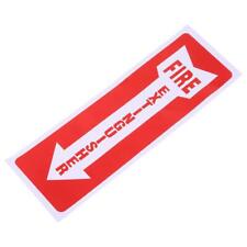 and White Durable Safety Sign Sticker Fire Extinguisher Signs Vinyl 4" X 12"