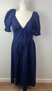 Hill House The Ophelia Dress Womens XL Navy Blue A-Line Adjustable Neckline - Picture 1 of 9