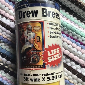 Saints Drew Brees Legend 3ft d 5.5 ft REAL BIG Life size FATHEAD + Extra Decals - Picture 1 of 4