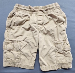 Sonoma Boy Cargo shorts size Medium 10-12 Beige Elastic Waist Drawstring - Picture 1 of 12
