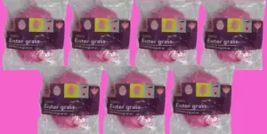 7 - Home Pink Plastic Easter Basket Cushion Grass 1.25 oz (8.75 oz Total) - Picture 1 of 4