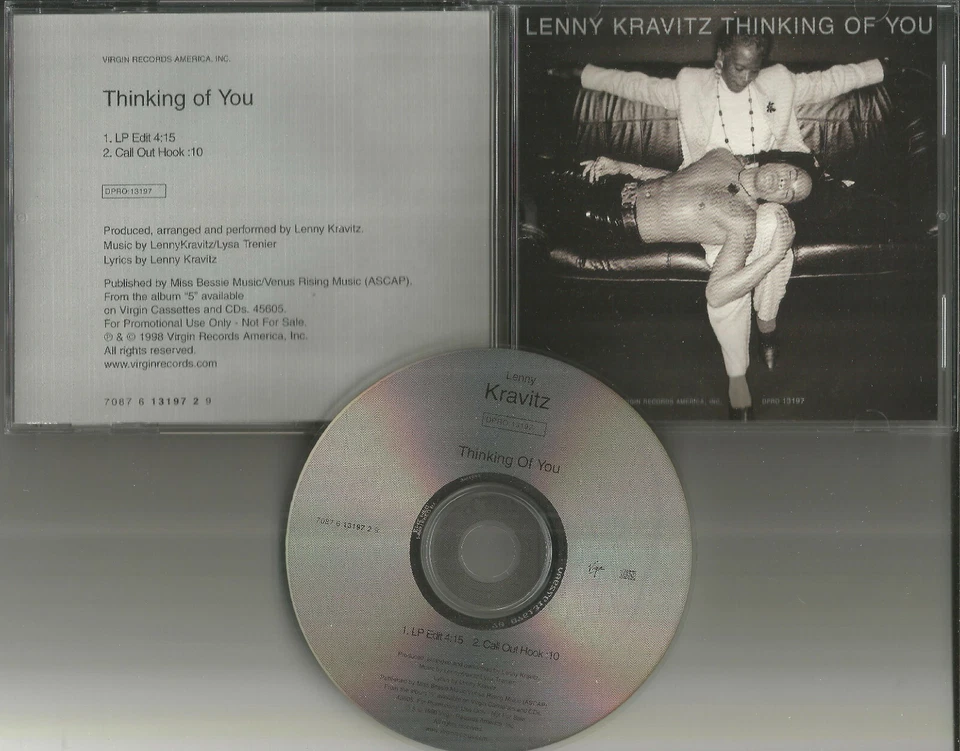 LENNY KRAVITZ Thinking of you w/ RARE EDIT USA 1998 PROMO Radio DJ CD Single   Foto 1 de 1