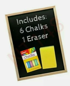 7-TEILIGES KREIDETAFEL-SET KINDER PÄDAGOGISCHE AKTIVITÄT SPASS STAUBTUCH ZEICHNEN SCHULE - Bild 1 von 3