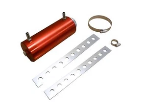 Universal Chrome Reservoir Tank C-1 Red - Picture 1 of 2