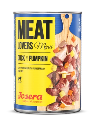 JOSERA Meat Lovers Menu Duck with Pumpkin (6 x 400g) | mit hohem Fleischanteil - Bild 1 von 2