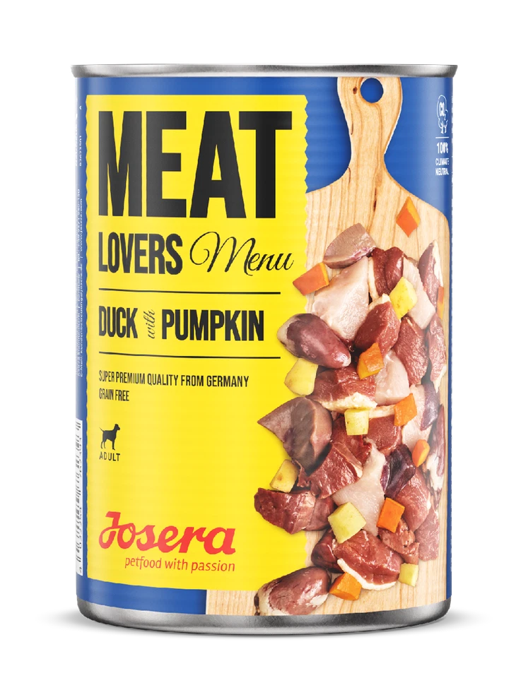 JOSERA Meat Lovers Menu Duck with Pumpkin (6 x 400g) | mit hohem Fleischanteil - Bild 1 von 2