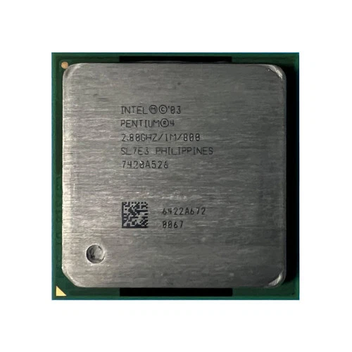 INTEL PENTIUM 4 2.8 GHz PROCESSOR, 800 MHz BUS, SL7E3, SOCKET 478, US SELLER - Image 1 of 1