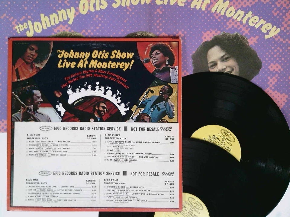The Johnny Otis Show Live At Monterey! LP Epic Records EG-30473 Poster PROMO - Image 1 of 1