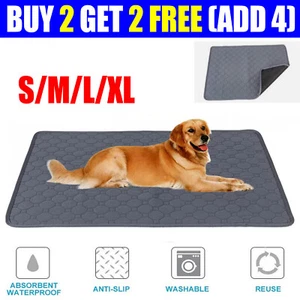Large Pet Mats Pee Pads Puppy Training Toilet Reusable Pads Wee Cat Dog Washable - Picture 1 of 19