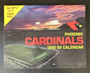 🏈 Phoenix Cardinals 1988 Inaugural Season Calendar Neil Lomax Roy Green 🏈 - Picture 1 of 11
