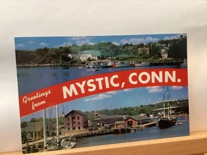 On the Mystic River: Mystic, CT - Postal de colección - Imagen 1 de 3