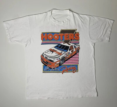 Camiseta De Colección 1993 Alen Kulwicki Hooters Racing Nascar Doble Cara Años 90 Rara Foto 1 de 4