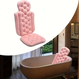 Luxury Bathroom Spa Bath Pillow Non-Slip Comfortable Headrest Cushion Bathtub 5D - Picture 1 of 15