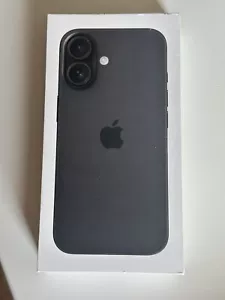A VENDRE : iPhone 16 neuf - 128 Go (noir) - débloqué d'usine (OBO) - Photo 1 sur 3