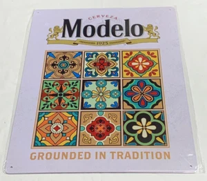 15" X 12" TIN SIGN MODELO GROUNDED IN TRADTION METAL SIGN NEW - Picture 1 of 1