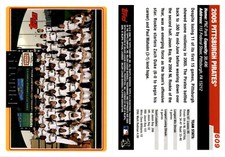 2006 Topps Team Card 609 PITTSBURGH PIRATES