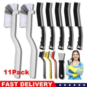 11Pcs Crevice Cleaning Brush Set, Hard Bristle Cleaning Supplies for Kitchen - Picture 1 of 6