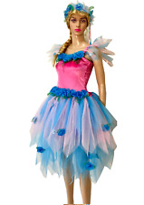 Women's Adult Fairy Dress Costume Pink & Blue Heaven